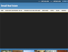 Tablet Screenshot of denalirealestate.com